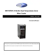 Whynter WC-211DZ Instruction Manual preview