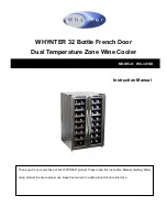 Preview for 1 page of Whynter WC-321DD Instruction Manual