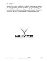 Preview for 9 page of Whyte 905 Instruction Manual