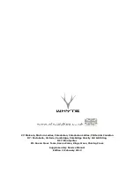 Whyte C7 series Supplementary Service Manual preview