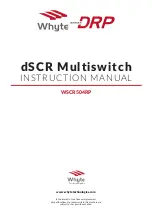 Preview for 1 page of Whyte DRP Series Instruction Manual