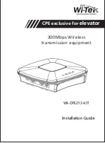 Wi-Tek WI-CPE213-KIT Installation Manual предпросмотр