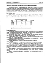 Preview for 19 page of WIA WELDMATIC 335 Owner'S Manual