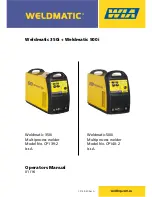 WIA weldmatic 350i CP139-2 Operator'S Manual preview