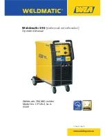 WIA Weldmatic 396 Operator'S Manual preview