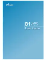 Wibrain B1 UMPC User Manual preview