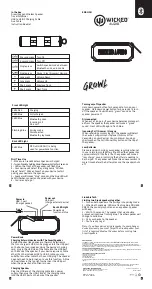 Preview for 1 page of WICKED AUDIO GROWL Quick Start Manual