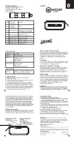 Preview for 2 page of WICKED AUDIO GROWL Quick Start Manual