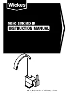 Wickes MONO SINK MIXER Instruction Manual предпросмотр