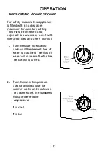 Предварительный просмотр 19 страницы Wickes THERMOSTATIC POWER SHOWER Product Manual