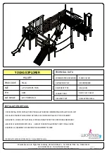 Preview for 1 page of Wicksteed YOUNG EXPLORER HILLARY Manual