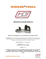 Preview for 1 page of WIDDER TOOLS 18401 Operating Instructions