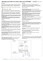 WIDE Automation NC96 MAT Operating Instructions preview