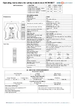 Предварительный просмотр 2 страницы WIDE Automation NC96 MAT Operating Instructions