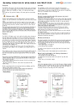 Preview for 1 page of WIDE Automation WALR 24-2A Operating Instructions