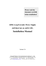 Preview for 1 page of Widearea AEP-C2PL Installation Manual