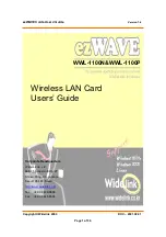 Widelink ezWAVE WWL-1100N User Manual preview