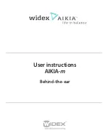 Widex AIKIA-m User Instructions preview