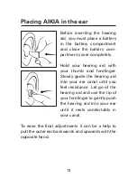 Preview for 13 page of Widex AK-X User Instructions