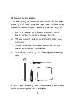 Preview for 25 page of Widex AK-X User Instructions