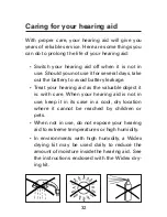 Preview for 32 page of Widex AK-X User Instructions