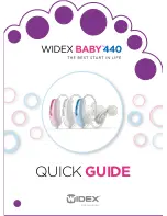 Widex Baby440 Quick Manual preview