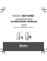 Widex BEYOND B-F2 RIC User Instructions preview