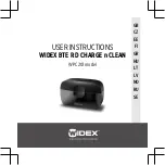 Widex BTE R D CHARGE n CLEAN User Instructions предпросмотр