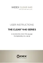 Preview for 1 page of Widex CLEAR 440 SERIES User Instructions