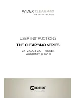 Widex CLEAR C4-CIC User Instructions preview