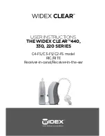 Widex CLEAR Series C2-FS User Instruction preview