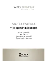 Widex CLEAR Series C4-FS User Instructions preview