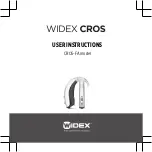 Preview for 1 page of Widex CROS-FA User Instructions