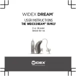 Widex D-m CB User Instructions preview