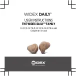 Widex DAILY -CIC TR User Instructions preview