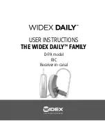 Widex DAILY D-PA User Instructions preview