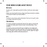 Preview for 6 page of Widex DEX Sound Assist Manual