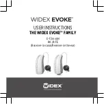 Preview for 1 page of Widex EVOKE E-F2 User Instructions