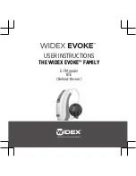 Widex Evoke E-FM User Instructions preview