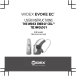 Widex Evoke EC ERE User Instructions preview