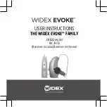 Preview for 1 page of Widex EVOKE ERB2D User Instructions