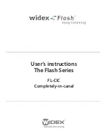 Widex Flash Series FL-CIC User Manual preview