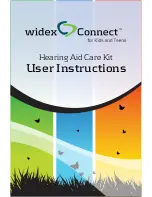 Preview for 1 page of Widex Hearing Aid Care Kit User Instructions