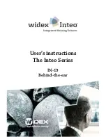 Widex INTEO IN-19 Instruction Manual preview