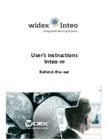 Widex Inteo-m User Instructions preview