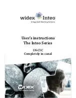 Preview for 1 page of Widex Inteo User Instructions