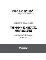 Preview for 1 page of Widex m2-X User Instructions