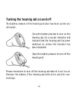 Preview for 16 page of Widex Menu ME-CIC/IIC User Instructions