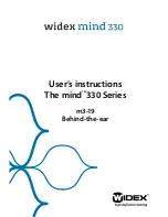 Preview for 1 page of Widex Mind 330 m3-19 User Instructions