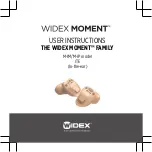 Widex MOMENT M-IM User Instructions preview